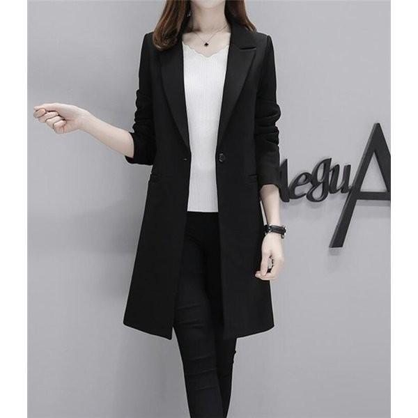 特価 フォーマル 長袖 テーラードジャケットロング丈 レディース いいものスーツ チュニック