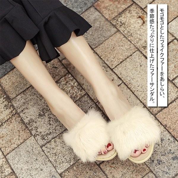 ファーサンダル大人可愛いファーカジュアルフワフワチャンキーヒールお洒落レディース Xkunfuku Ulrwo491 Minto 通販 Yahoo ショッピング