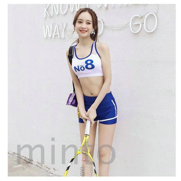 タンキニ水着バンドゥ水着学生人気水着レディース体型カバー韓国バンドゥビキニ3点セットスポーツおしゃれ可愛い Xkuninn Minto 通販 Yahoo ショッピング