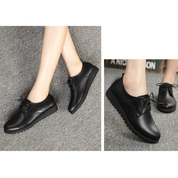 スニーカーシューズカジュアルシューズレディースシンプルレザー靴白黒無地紐スニーカー Xkunyou Lxevz124 Minto 通販 Yahoo ショッピング