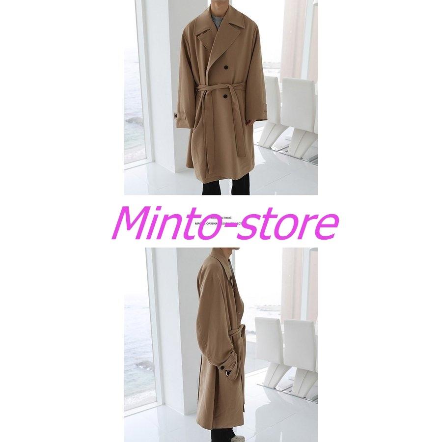 結婚祝い トレンチコート メンズ ロングコート韓国風 体型カバー ヨーロピアンカジュアル オーバーサイズ秋着コート トレンチコート サイズ M Readingtherapycenter Com