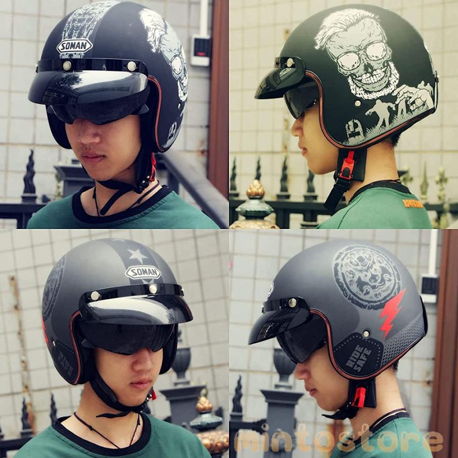 95%OFF!】【95%OFF!】ヘルメット バイク ハーレーヘルメット ハーフ