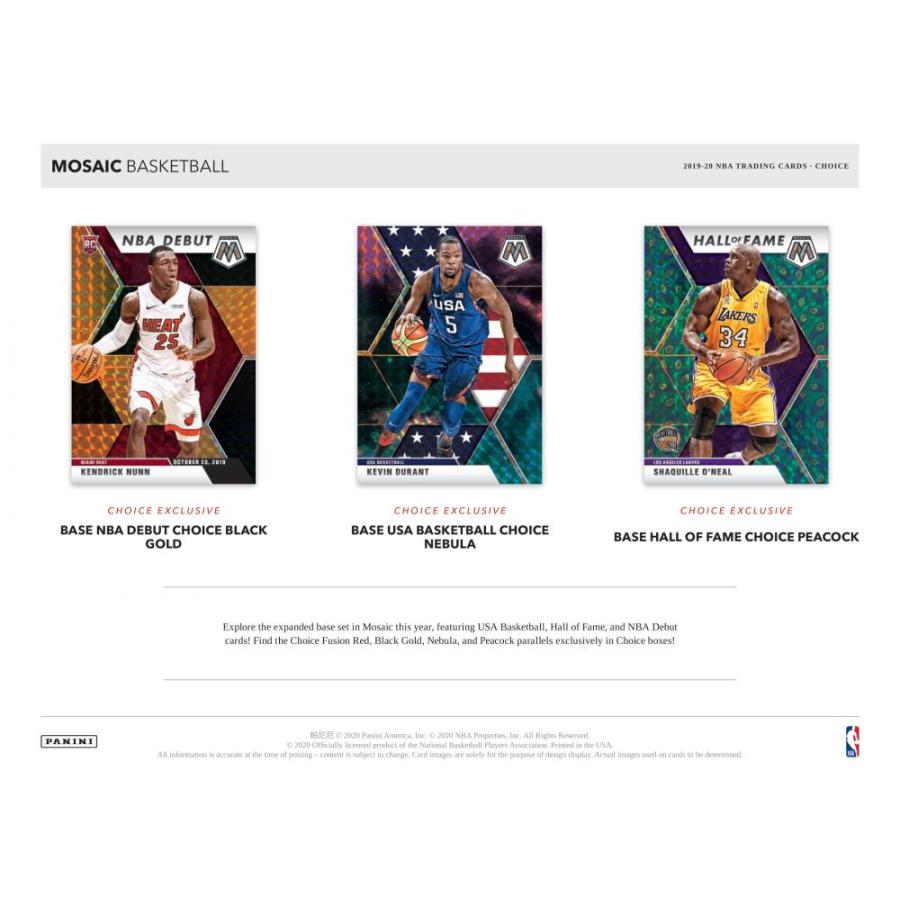 NBA 2019-20 PANINI MOSAIC BASKETBALL CHOICE | 2019-20 パニーニ モザイク バスケットボール チョイス[1ボックス] |  | 04