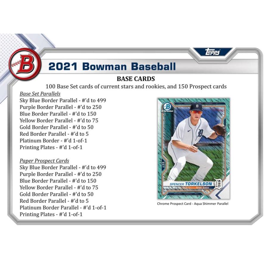 MLB 2021 BOWMAN BASEBALL JUMBO[1ボックス] |  | 01