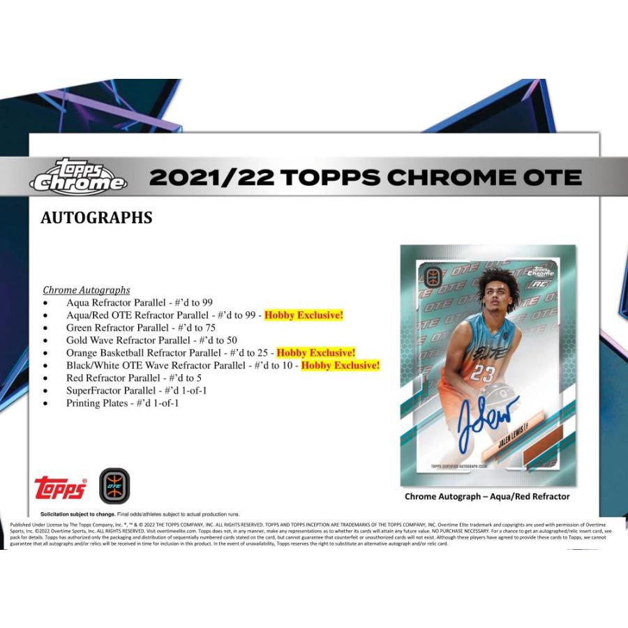 2021-22 TOPPS CHROME OVER TIME ELITE BASKETBALL[1ボックス] |  | 04