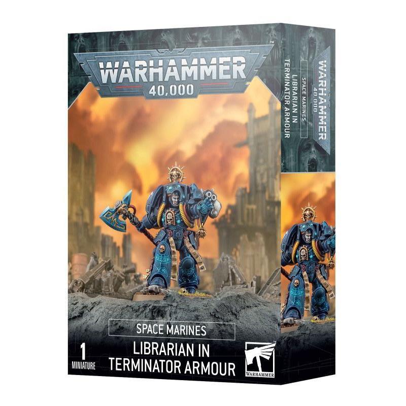 スペースマリーン:ライブラリアン(ターミネイターアーマー装備)【ウォーハンマー:40000】SPACE MARINES: LIBRARIAN IN TERMINATOR ARMOUR (WARHA…[1ボックス] | 