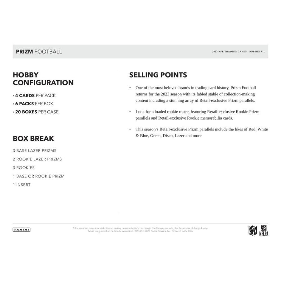 NFL 2023 PANINI PRIZM FAT PACK[1ボックス] |  | 04
