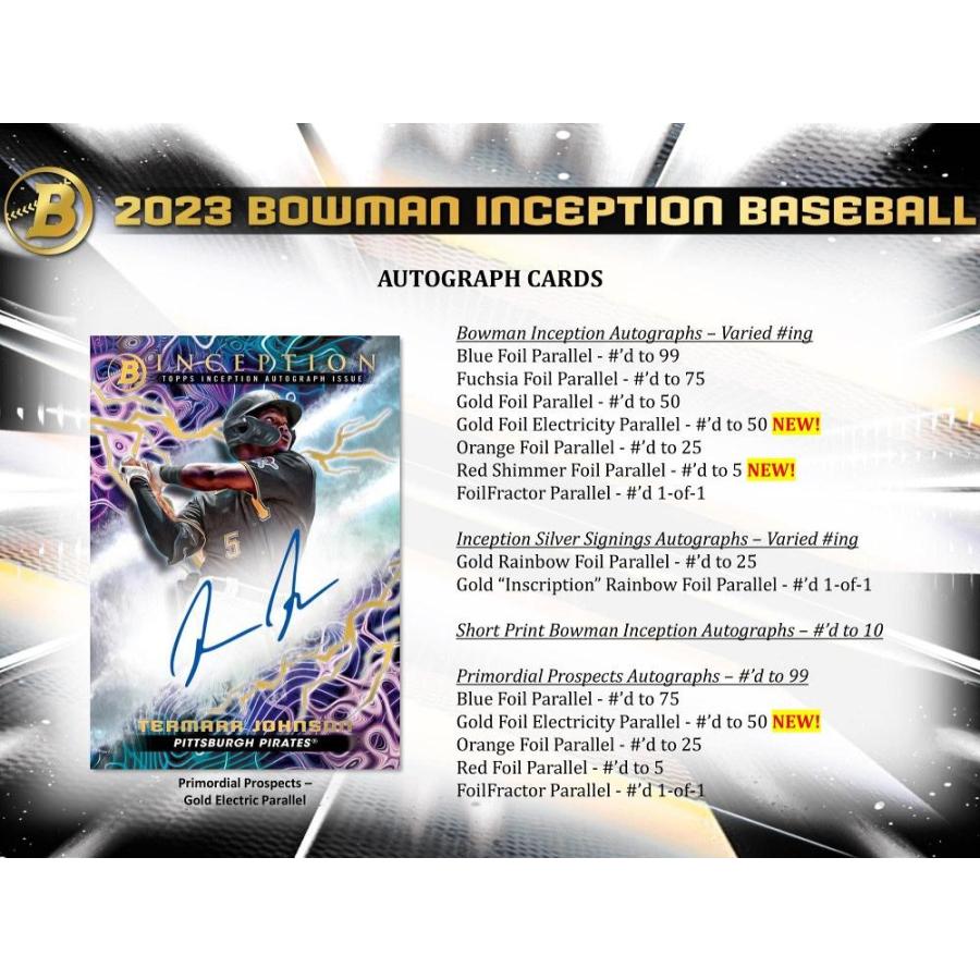 MLB 2023 TOPPS BOWMAN INCEPTION HOBBY｜mintplus｜04