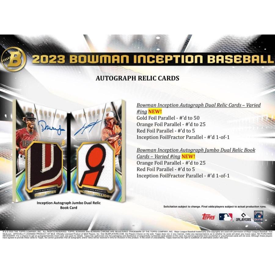 MLB 2023 TOPPS BOWMAN INCEPTION HOBBY｜mintplus｜05