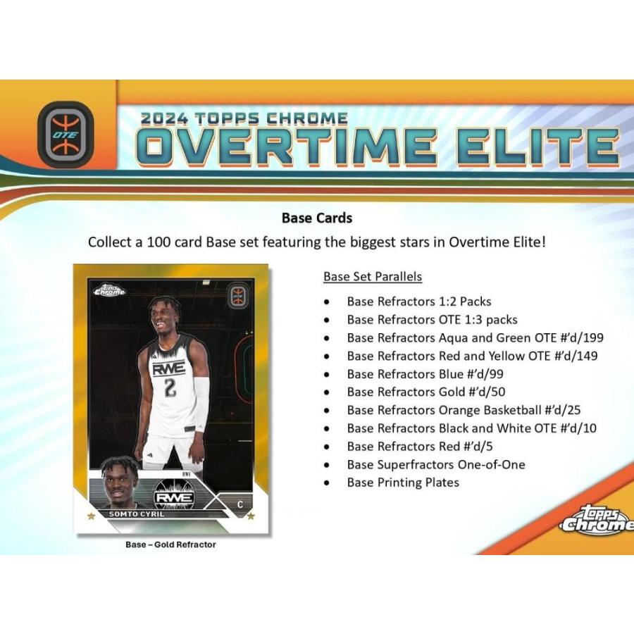 2023-24 TOPPS CHROME OVER TIME ELITE BASKETBALL HOBBY | 2023-24 トップス クローム オーバータイム・エリート バスケットボール ホビー[1ボックス] |  | 02