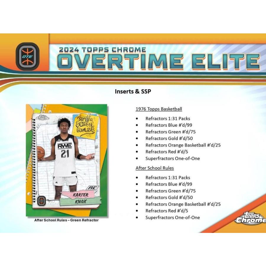 NBA 2023-24 TOPPS CHROME OVER TIME ELITE HOBBY[1ボックス] |  | 04