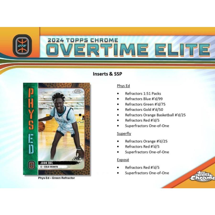 2023-24 TOPPS CHROME OVER TIME ELITE BASKETBALL HOBBY | 2023-24 トップス クローム オーバータイム・エリート バスケットボール ホビー[1ボックス] |  | 05