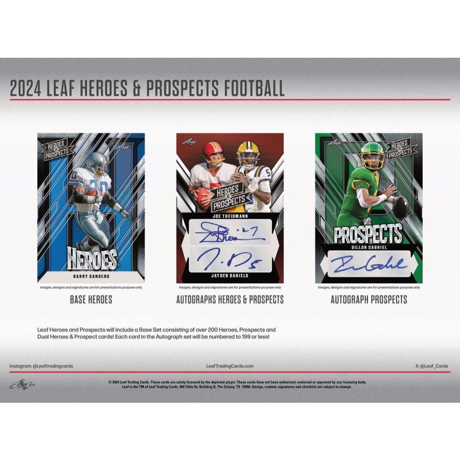 NFL 2024 LEAF HEROES & PROSPECTS HOBBY[1ボックス] |  | 01
