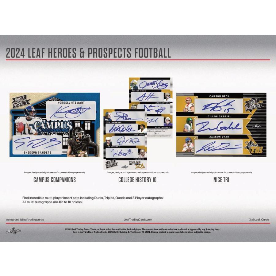 NFL 2024 LEAF HEROES & PROSPECTS HOBBY[1ボックス] |  | 03