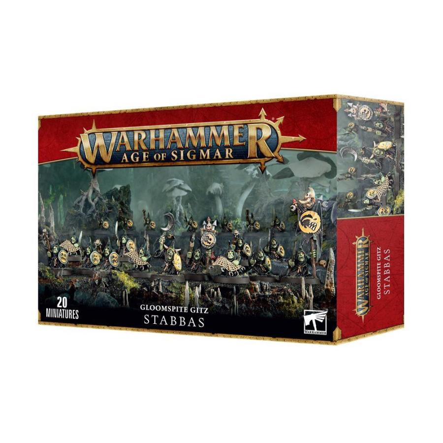 グルームスパイト・ギット:スタッバ GLOOMSPITE GITZ: STABBAS 【ウォーハンマー:エイジ・オヴ・シグマー】(WARHAMMER Age Of Sigmar)[89-07]【…[1ボックス] | 