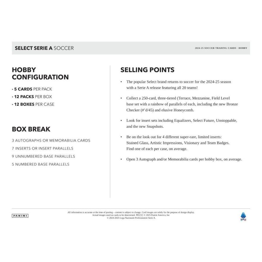 SOCCER 2024-25 PANINI SELECT SERIE A HOBBY[1ボックス] |  | 05