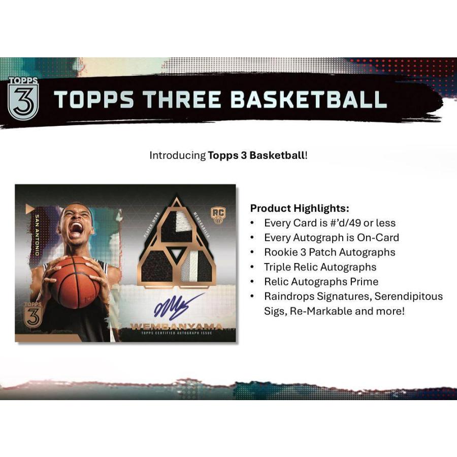NBA 2023-24 TOPPS THREE[1ボックス] : カードショップMINT - 通販