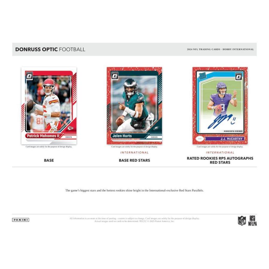 NFL 2024 PANINI DONRUSS OPTIC HOBBY INTERNATIONAL[1ボックス] |  | 02