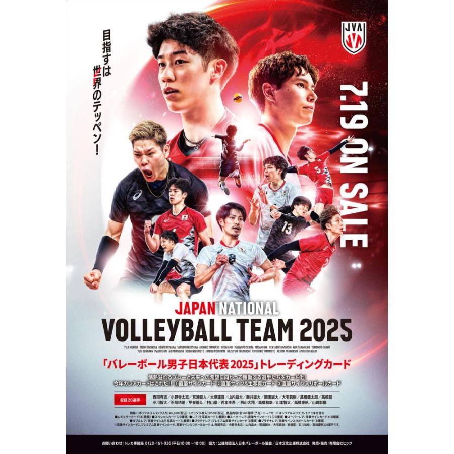 【最終値下げ】2025バレーボール男子日本代表 バレーボール男子日本代表 2025 トレーディングカード[1ボックス