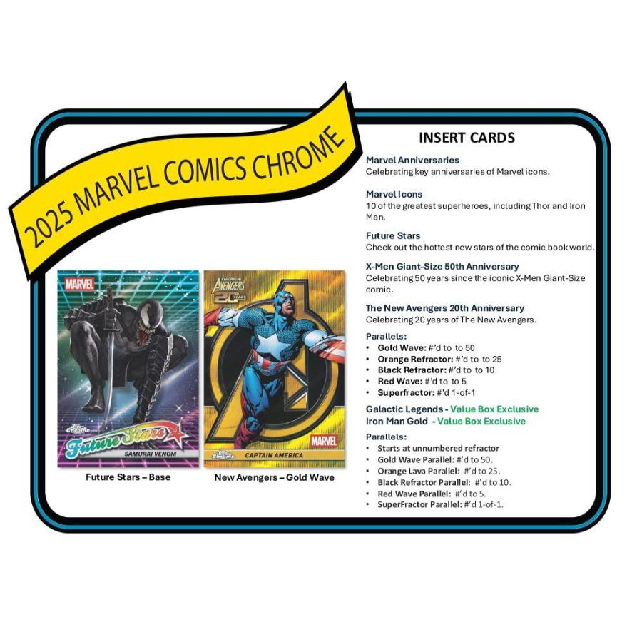 2025 TOPPS MARVEL COMICS VALUE BOX[1ボックス] : カードショップMINT