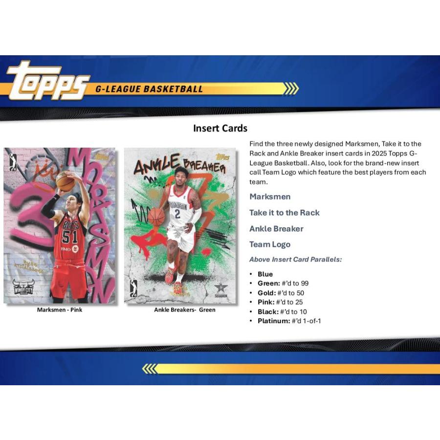 2024-25 TOPPS G-LEAGUE BASKETBALL[1ボックス] |  | 04
