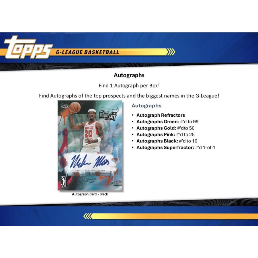 2024-25 TOPPS G-LEAGUE BASKETBALL | 2024-25 トップス Gリーグ バスケットボール[1ボックス] |  | 05