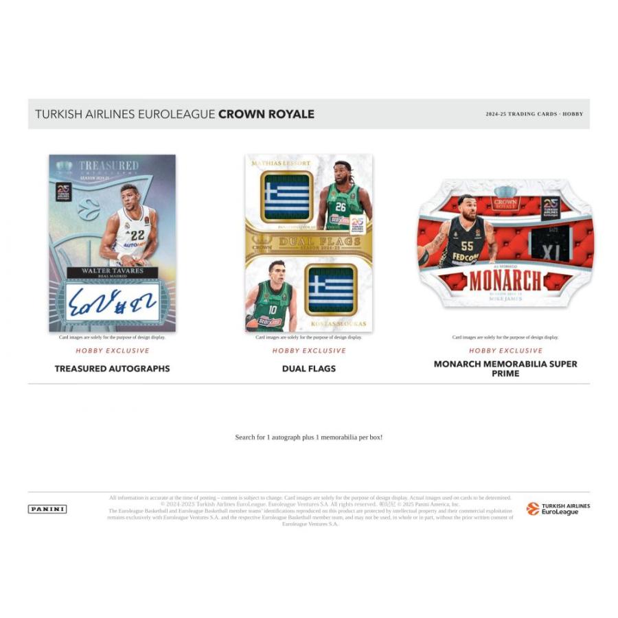 NBA 2024-25 PANINI CROWN ROYALE EUROLEAGUE HOBBY[1ボックス] |  | 03