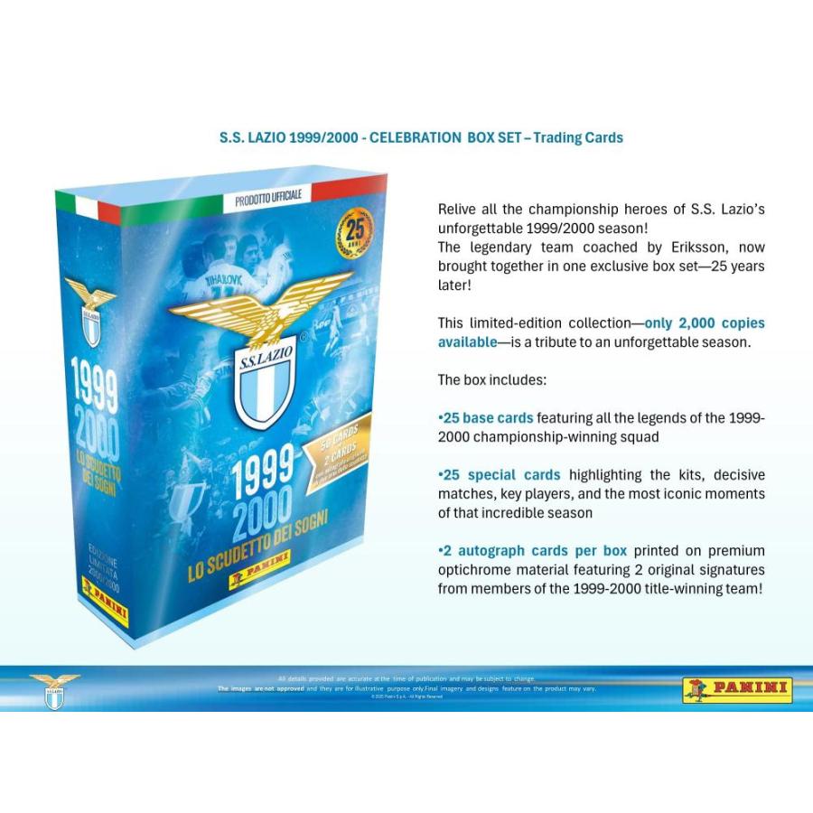 SOCCER 2025 PANINI ITALY S.S. LAZIO 1999/2000 CELEBLATION BOX SET[1ボックス] |  | 02