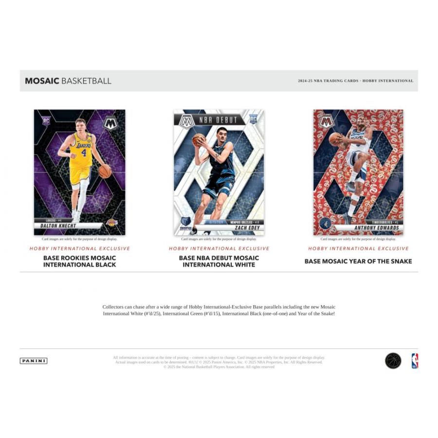 NBA 2024-25 PANINI MOSAIC HOBBY INTERNATIONAL[1ボックス] |  | 02