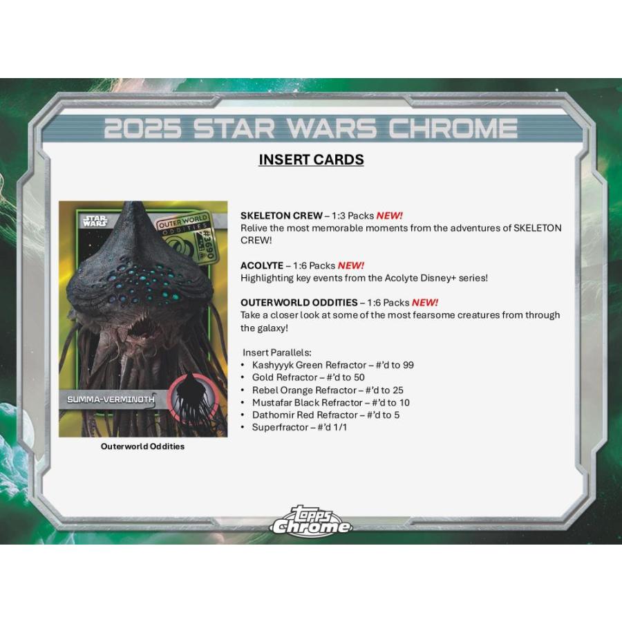 2025 TOPPS STAR WARS CHROME VALUE BOX[1ボックス] |  | 03