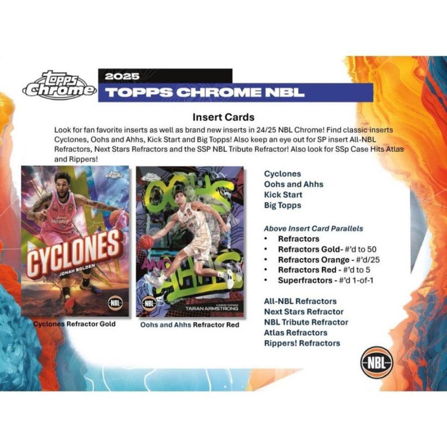 NBL 2024-25 TOPPS CHROME NBL HOBBY | 2024-25 トップス クローム ナショナル・バスケットボール・リーグ ホビー[1ボックス] |  | 03