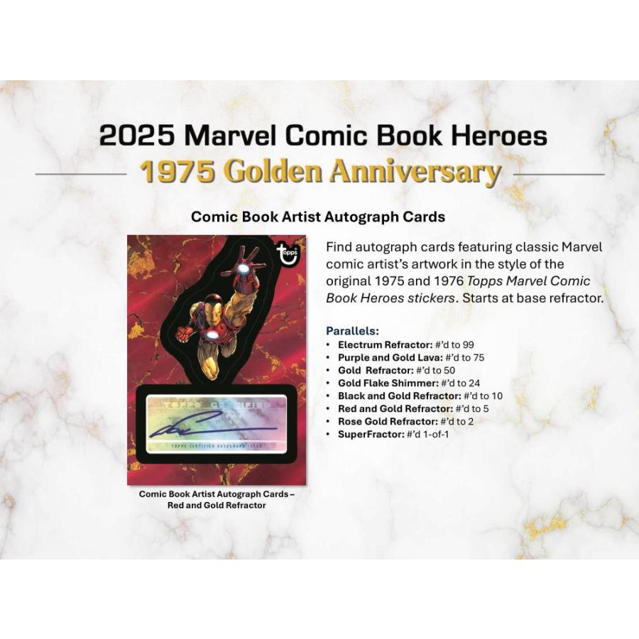 2025 TOPPS MARVEL COMIC HEROES 1975 GOLDEN ANNIVERSARY[1ボックス] |  | 02