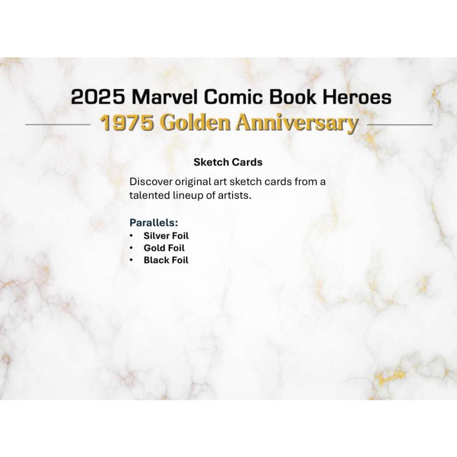 2025 TOPPS MARVEL COMIC HEROES 1975 GOLDEN ANNIVERSARY[1ボックス] |  | 03