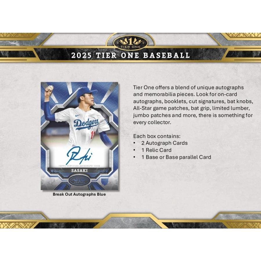 MLB 2025 TOPPS TIER ONE HOBBY : カードショップMINT - 通販