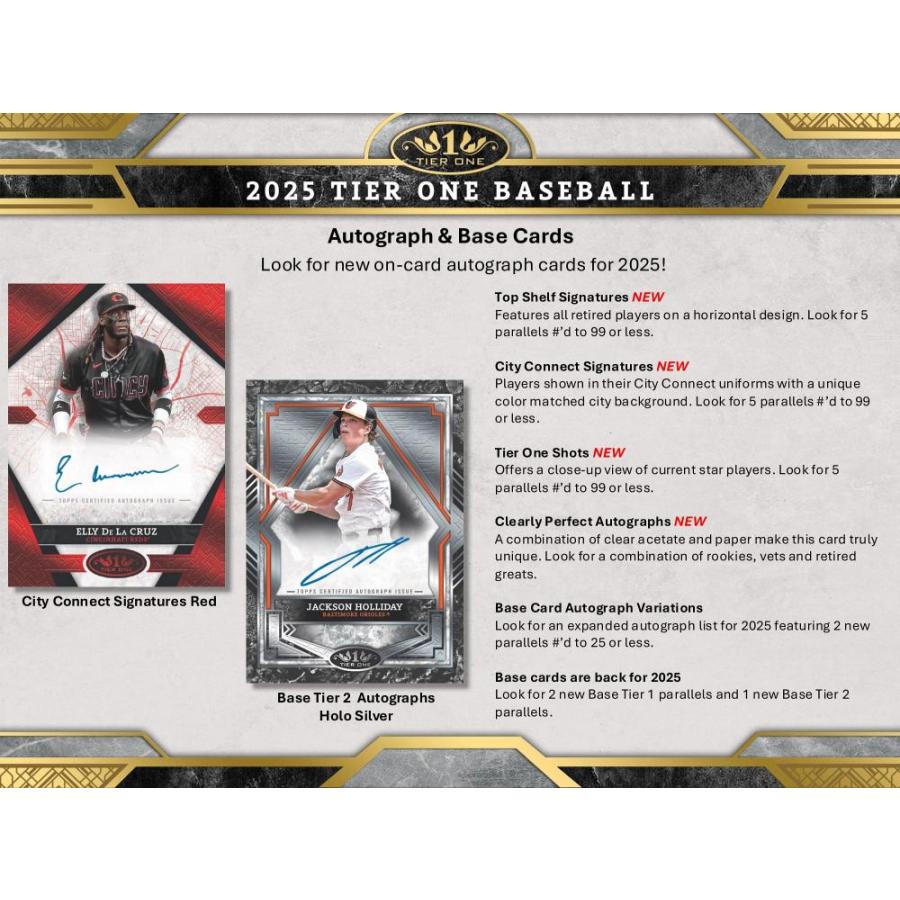 2025 TOPPS TIER ONE MLB 新品未開封1BOX