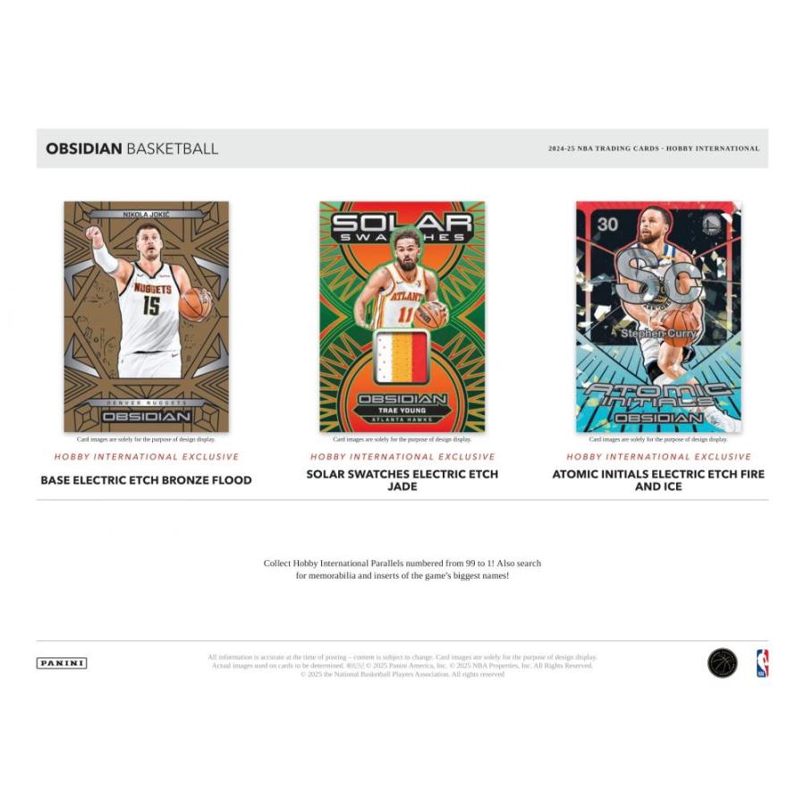 NBA 2024-25 PANINI OBSIDIAN HOBBY INTERNATIONAL[1ボックス] |  | 03