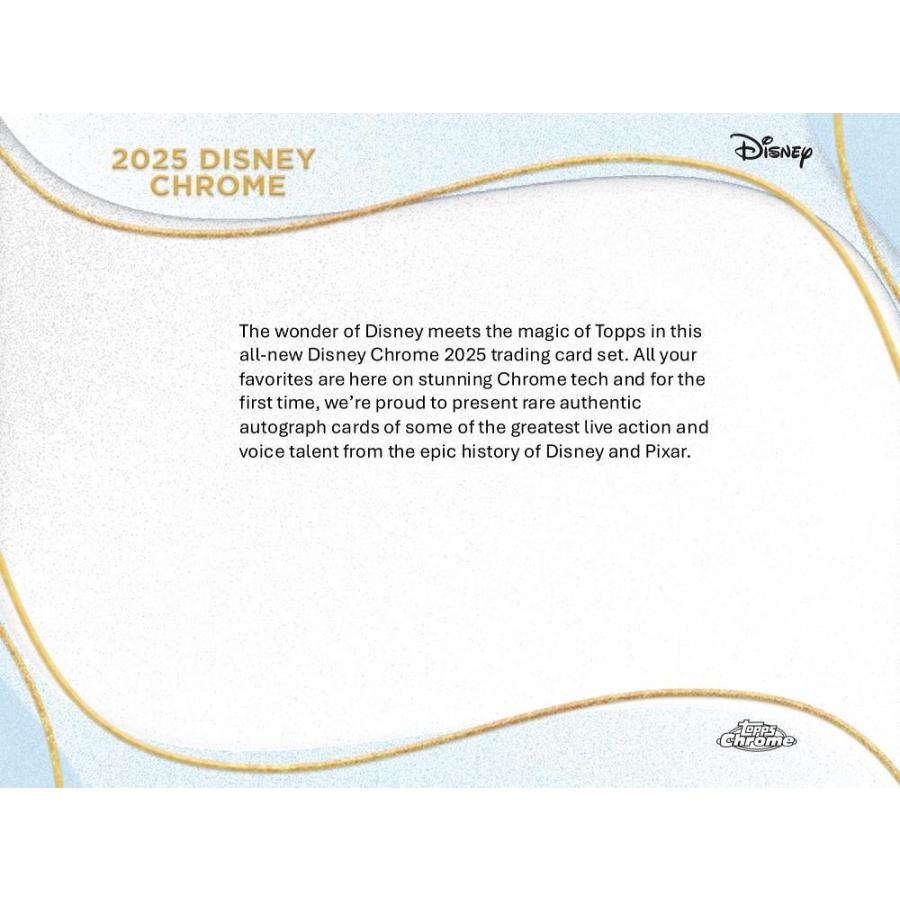 2025 TOPPS CHROME DISNEY VALUE BOX[1ボックス] : カードショップMINT