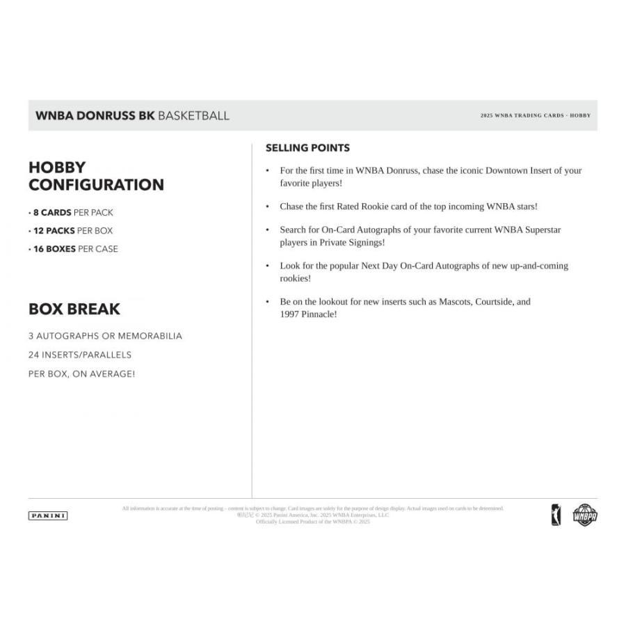 WNBA 2025 PANINI DONRUSS HOBBY[1ボックス] |  | 04