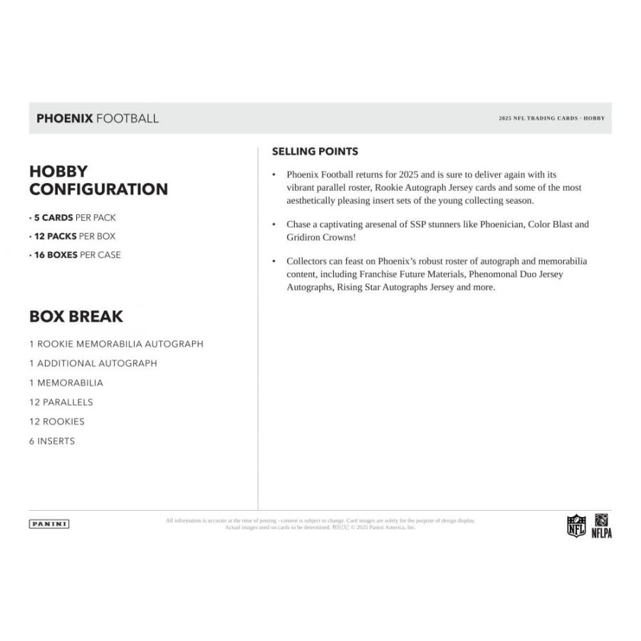 NFL 2025 PANINI PHOENIX HOBBY[1ボックス] |  | 05