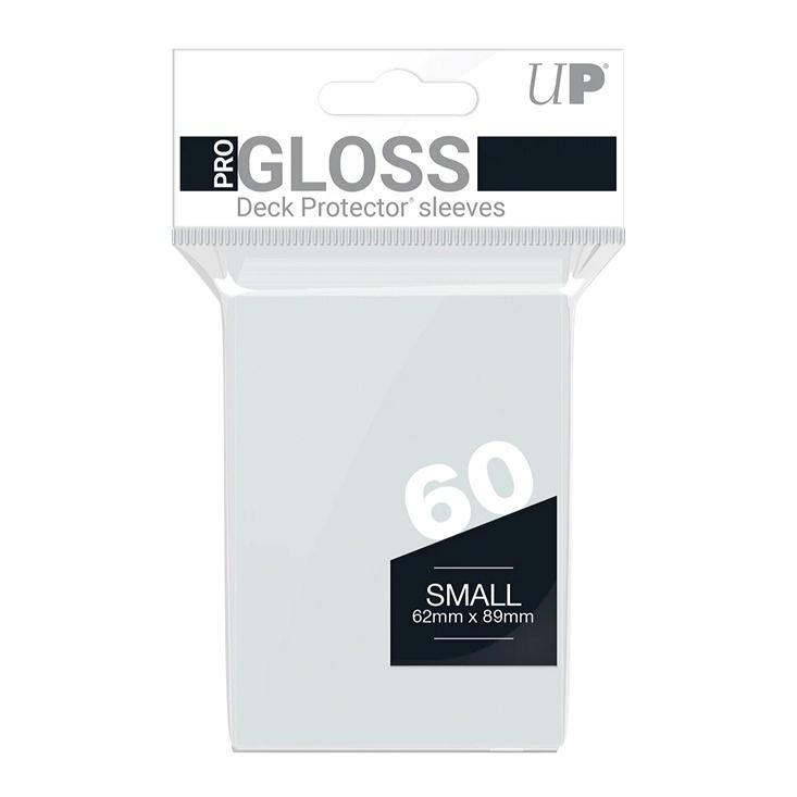 【返品・交換不可】Ultra・PRO 小型サイズカード用 PRO-Gloss スモール デッキ プロテクター スリーブ  クリアー[60枚入り][1カートン] | 
