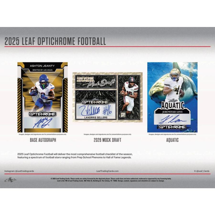 NFL 2025 LEAF OPTICHROME JUMBO[1ボックス] |  | 02