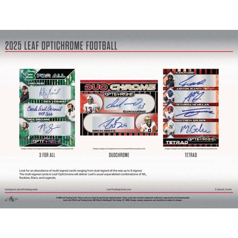 NFL 2025 LEAF OPTICHROME JUMBO[1ボックス] |  | 04
