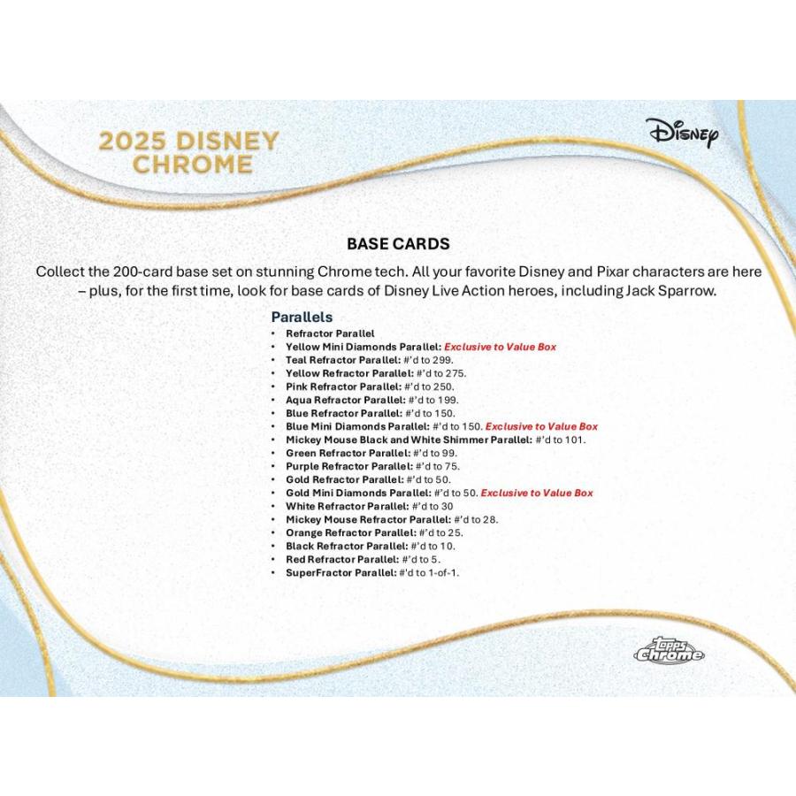 2025 TOPPS CHROME DISNEY HOBBY[1ボックス] |  | 02
