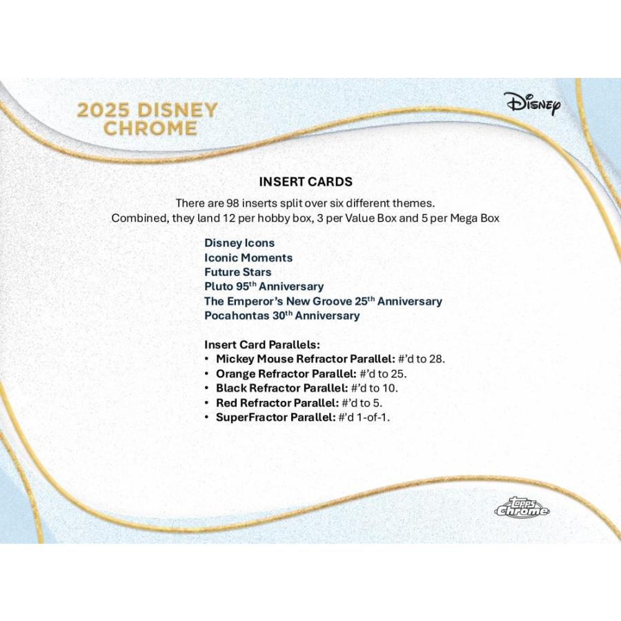 2025 TOPPS CHROME DISNEY HOBBY | 2025 トップス クローム ディズニー ホビー[1ボックス] |  | 03