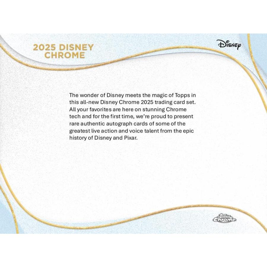 2025 TOPPS CHROME DISNEY MEGA BOX[1ボックス] |  | 01