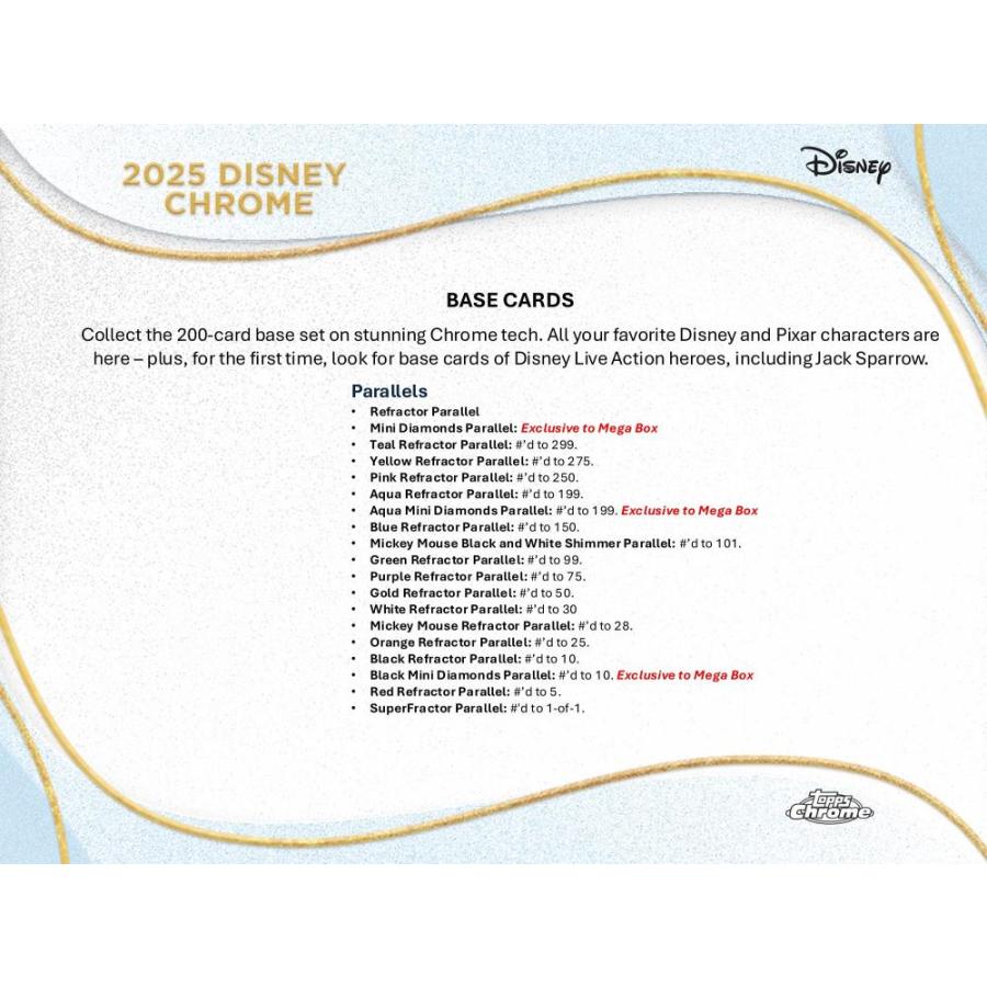 2025 TOPPS CHROME DISNEY MEGA BOX[1ボックス] |  | 02