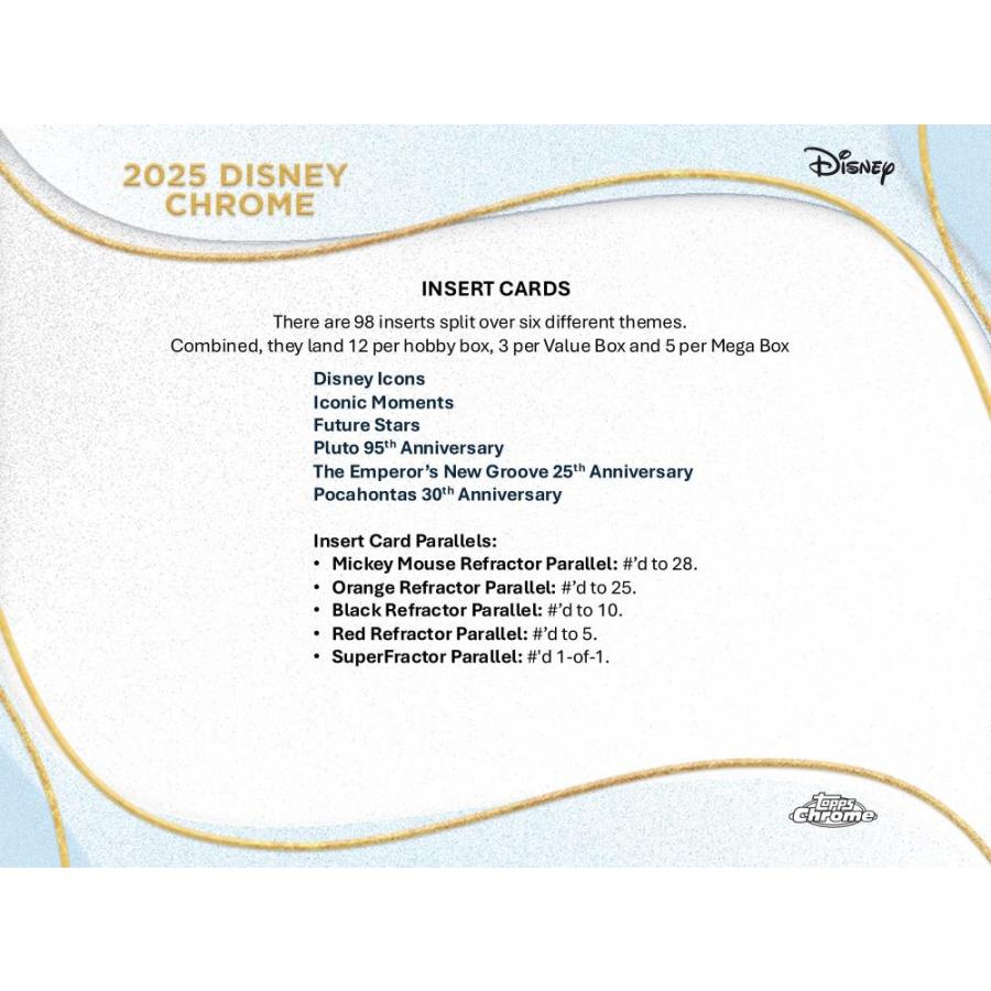 2025 TOPPS CHROME DISNEY MEGA BOX[1ボックス] |  | 03