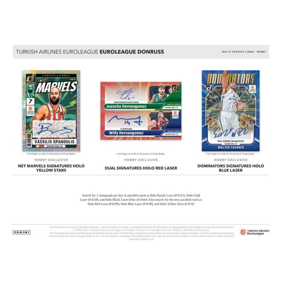 BASKETBALL 2024-25 PANINI DONRUSS TURKISH AIRLINES EUROLEAGUE HOBBY[1ボックス] |  | 02