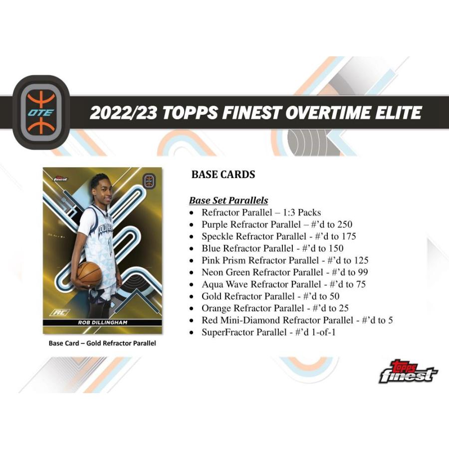 NBA 2022-23 TOPPS FINEST OVERTIME ELITE BASKETBALL HOBBY[1ボックス] |  | 02