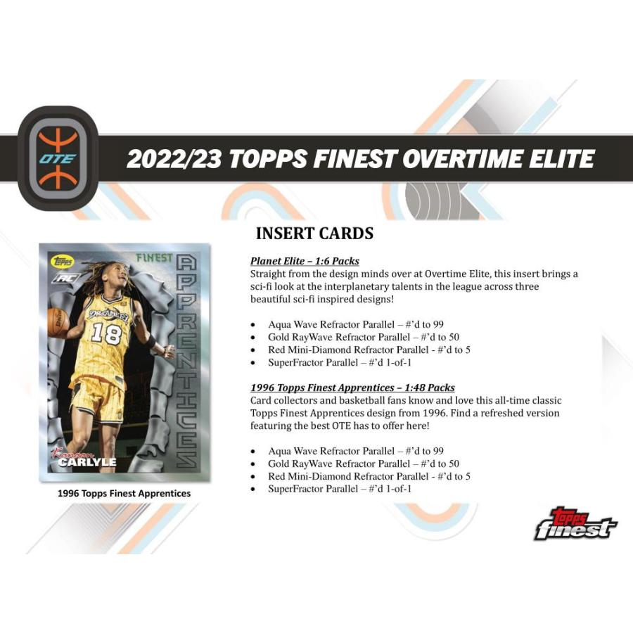 NBA 2022-23 TOPPS FINEST OVERTIME ELITE BASKETBALL HOBBY[1ボックス] |  | 04